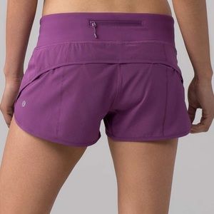 purple speed up shorts!